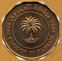 BAHRAIN 10 FILS 1426 (2005)  	KM# 28.1 Palm Tree - Bahreïn