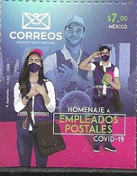 MEXICO, 2020, MNH,HEROES, COVID-19, HONOURING  POSTAL WORKERS,1v - Sonstige