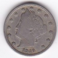 Etats-Unis . Five Cent 1910 . Liberty - 1883-1913: Liberty