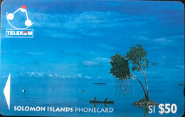 SALOMON  -  Phonecard  -  Solomon Telecom Company  -  Canoes  -  SI $50 - Islas Salomon