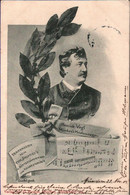 ! 1903 Alte Ansichtskarte Heinrich Vogel München, Noten Trauermarsch Götterdämmerung Von Richard Wagner - Cantanti E Musicisti