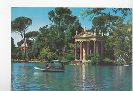 ROMA, ROME, Villa Borghese, Le Petit Lac, Barque Et Touriste, Ed. Plurigraf Terni, 1980 Environ - Parks & Gärten