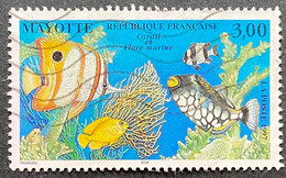 France YT MYT51 - Corail Et Flore Marine - 3 F Used Stamp - Mayotte 1997 - FRAMYT051U - Gebruikt