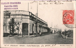 ! Alte Ansichtskarte Uruguay Minas Calle Maldonado, Montevideo N. Höchst - Uruguay