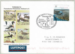 Deutschland 2004, Brief Themaba Sindelfingen - Egg (Schweiz), Brandgans / Tadorna Tadorna, Wattenmeer - Oche