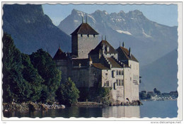 Lac  Leman, Genfersee - Le  Chateau  De  Chillon  Et  Les  Dents  Du  Midi - 1962 - Veytaux