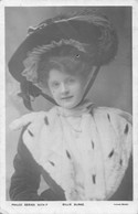 Billie Burke - Actrice Américaine -fourrure-chapeau à Plumes - Philco Series - Femmes Célèbres