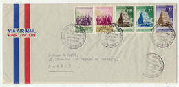 Viêt-Nam // Vietnam Du Sud // Lettre FDC 1er Jour  Pour Saigon Le 7.07.1957 (Grande Lettre) - Vietnam