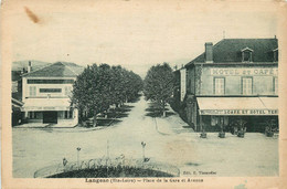 LANGEAC PLACE DE LA GARE ET AVENUE - Langeac