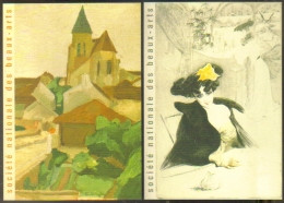 2 Cartes Postales édition "Dix Et Demi Quinze" - André Dunoyer De Segonzac, Le Village - Edgar Chahine, Le Bar, 1902 - Paintings