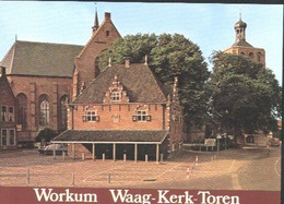 Nederland Holland Pays Bas Workum Met Waag Kerk Toren - Workum