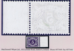 Ireland Postage Due 1940-69 E 5d Variety Watermark Inverted Marginal Mint Unmounted Never Hinged - Postage Due