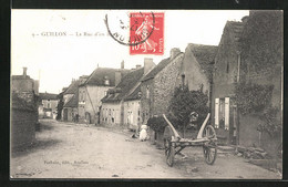 CPA Guillon, La Rue D`en Haut - Guillon