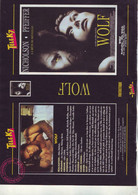 Jaquette Pour Boitier Video K7 Ou Recoupe Dvd Wolf - Avec Jack Nicholson - Autres & Non Classés