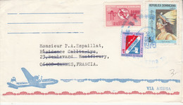 DOMINIQUE AFFRANCHISSEMENT COMPOSE SUR LETTRE POUR LA FRANCE 1978 - Dominica (1978-...)