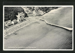 AK Heiligendamm, Fliegeraufnahme, Strand Mit Landungssteg - Heiligendamm