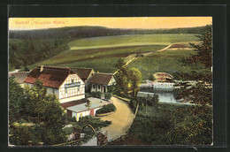 AK Eisenberg, Gasthaus Naupolds Mühle Im Dämmerungslicht Aus Der Vogelschau - Eisenberg