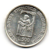 1988 - Italia 500 Lire Università Bologna - Senza Confezione    ----- - Herdenking