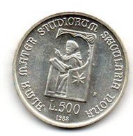1988 - Italia 500 Lire Università Bologna - Senza Confezione    ----- - Gedenkmünzen