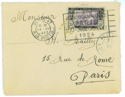 BK1934 - COTE D'IVOIRE - POSTAL HISTORY - 1924 Olympic Games POSTMARK On Arrival - Verano 1924: Paris