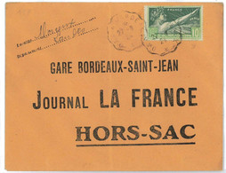 BK1944 - FRANCE - POSTAL HISTORY -  1924 Olympic Games 10 Francs On COVER - Estate 1924: Paris