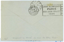 BK1938 - MAROC  - POSTAL HISTORY - 1924 Olympic Games MARSEILLES POSTMARK On Arrival - VERY RARE! - Estate 1924: Paris