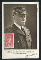 Carte Maximum En 1941 - Maréchal Pétain - Ref M 12 - 1940-1949