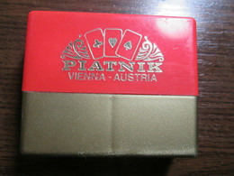 Vintage Piatnik Mini Patience Playing Cards In Case - 54 Kaarten