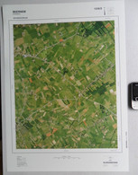 OEDELEM OOSTVELD BEERNEM GROTE-LUCHT-FOTO 67x48cm ©1990 KAART 1/10.000 ORTHOFOTOPLAN TOPOGRAPHIE PHOTO AERIENNE R631 - Beernem