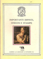CATALOGO CHRISTIE'S ROMA 1981 IMPORTANTI DIPINTI - DISEGNI E STAMPE - Manuali Per Collezionisti