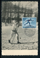 Saint Marin - Carte Maximum 1956 - Jeux Olympiques D'Hiver - Réf M 33 - Covers & Documents