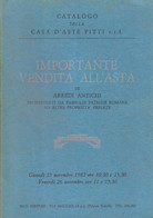 CATALOGO CASA D'ASTE PITTI FIRENZE 1982 ARREDI ANTICHI - Handbücher Für Sammler