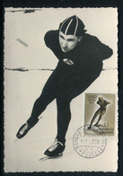 Saint Marin - Carte Maximum 1956 - Jeux Olympiques D'Hiver - Réf M 36 - Storia Postale