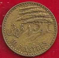 LIBAN 10  PIASTRES - 1955. - Libanon
