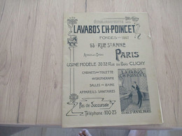 Magnifique Catalogue Illustré Arts Nouveaux Paris Lavabos CH.Poincet 24 Pages - Old Professions