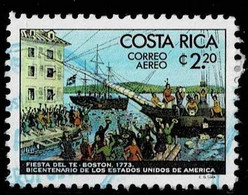 Costa Rica 1976,Michel# 961 O  Bicentennial Of The United States: Boston Tea Party - Costa Rica