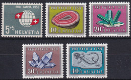 Schweiz - Michel 674-678 Postfrisch/**/MNH - Mineralien - Minéraux