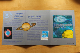 Deutschland 1999, Hologramm "Faszination Kosmos", Gedenkblatt, 3tlg.; MiNr 2077-81 - Hologrammes