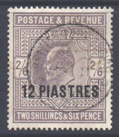 Levant (British) Scott 11 - SG33, 1911 Edward VII 12pi Used - British Levant