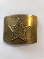 SOVIET BELT BUCKLE , Red Army Enlisted USSR Belt Buckle Original Former Soviet Union ORIGINAL - Uniformen