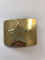 SOVIET BELT BUCKLE , Red Army Enlisted USSR Belt Buckle Original Former Soviet Union ORIGINAL - Uniformen