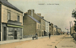 Penhoet Penhoët * St Nazaire * La Rue De Trignac * Commerce Magasin GRAND APPROVISIONNEMENT * Cpa Toilée Colorisée - Saint Nazaire