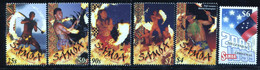 Samoa. 2001 Traditional Dances - Fire Dancing Complete Set + 1 Extra - All MINT - Samoa