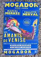Affiche Mogador, Henri Varna - M. Merkès / P. Merval : Les Amants De Venise  , Opérette - Posters