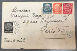 Allemagne Divers Sur Enveloppe Pour La France 5.6.1939 - (A1275) - Cartas & Documentos