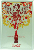 USA Color Retro Style Metal/tin Plate/tray Coca-Cola - Kid Angel/cupido With Service Tray - 30 X 20 Cm - Placas Con Esmalte & En Chapa