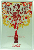 USA Color Retro Style Metal/tin Plate/tray Coca-Cola - Kid Angel/cupido With Service Tray - 30 X 20 Cm - Blech- Und Emailschilder