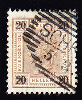 1899 Vorläufer, 20 Heller Stempel Schaan Auf österreichischer Marke. Kat Nr. MI 75. - ...-1912 Precursores