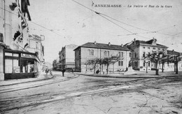 ANNEMASSE - HTE SAVOIE - LA MAIRIE ET RUE DE LA GARE  -1918 - Annemasse