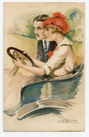 Amours,délices.....et Autos , Par Suzanne Meunier. Couple En Automobile. - Meunier, S.